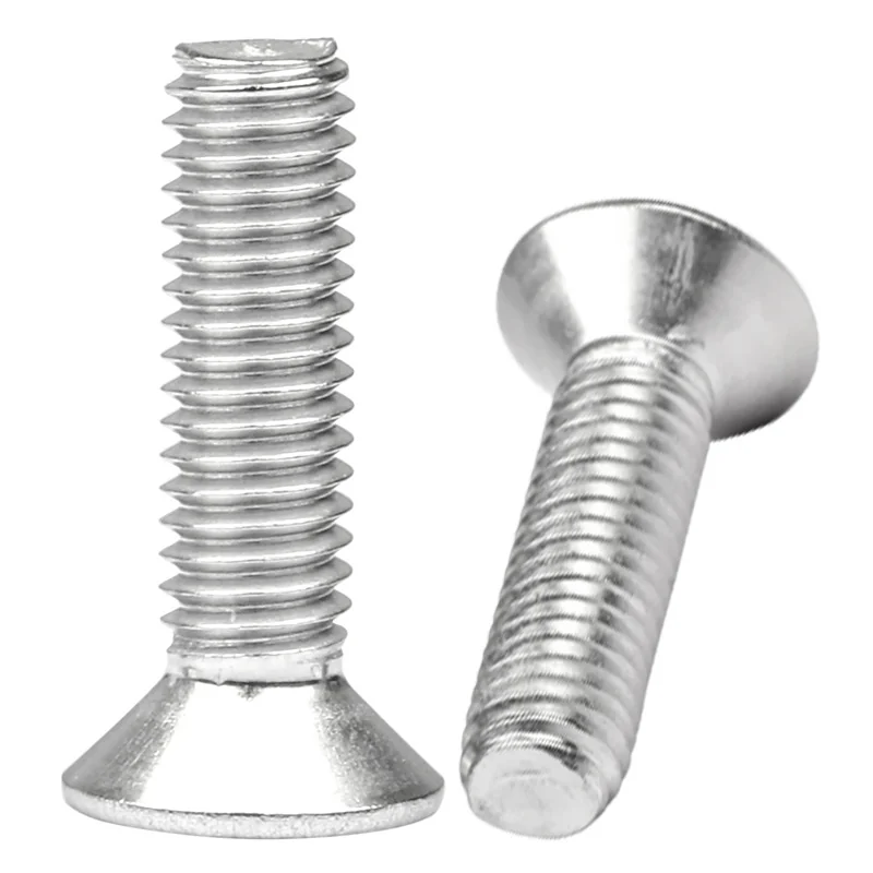 304 Stainless Steel Flat Head Hex Socket Countersunk Head Screws Internal Hex M3M4M5M6M8
