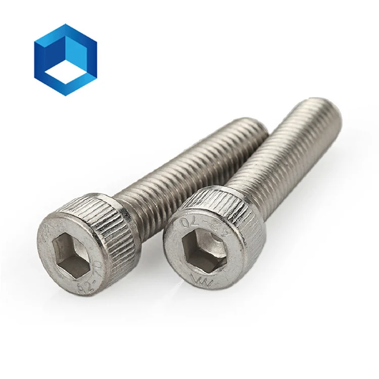 304 Stainless Steel Knurled Socket Head Cap Screws Metric Thread Chinese National Standard M1.4-M6