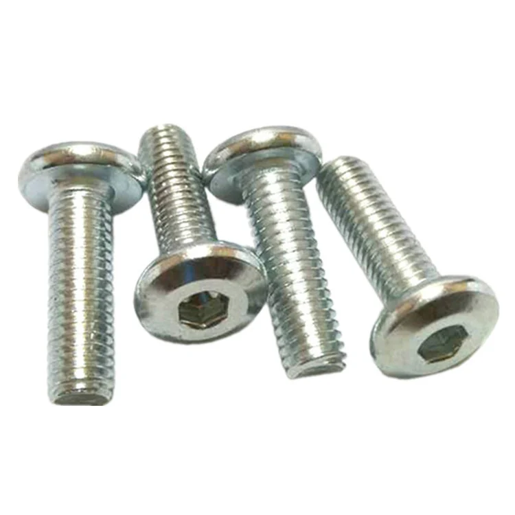 Furniture Hex Socket Screws Flat Head Hex Socket Screws Zinc-Plated Chamfered Button Head Yeah. Hex Socket Screws M6M8