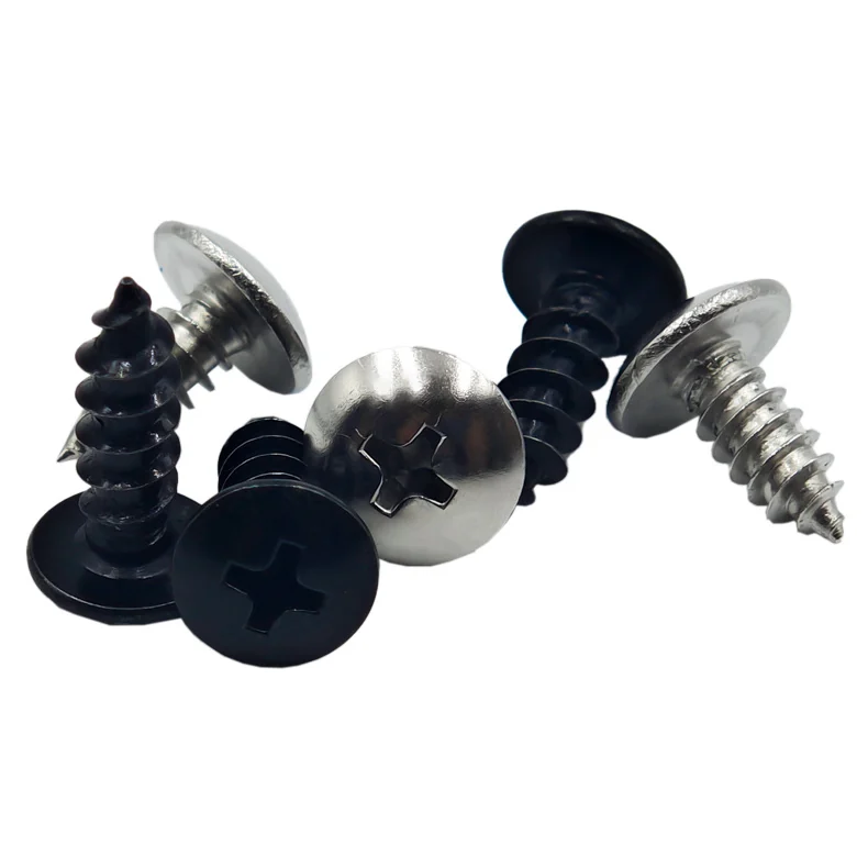 Large Truss Head Cross-Recessed Round Head Self-Tapping Screws TA Nickel-Plated Mushroom Head Wood