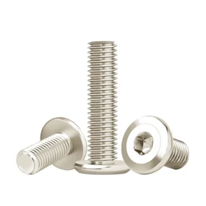 Nickel Color Furniture Chamfered Hex Socket Screws Flat Head Machine Electrical M4M5M6M8M10