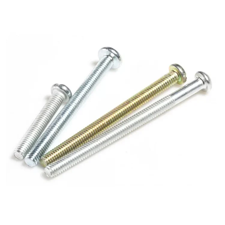 Partial Round Head Machine-Thread Cross-Recessed Pan Head Screws GB818