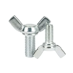 White Zinc-Plated DIN318 Square Wings Wing Screws Carbon Steel Thumb Wing Screws Wing Type Thumb Screws