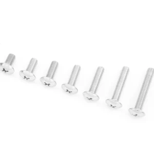 TM Carbon Steel Nickel-Plated Large Truss Head Cross-Recessed Machine Screws Truss Head Mushroom Head M2/M6