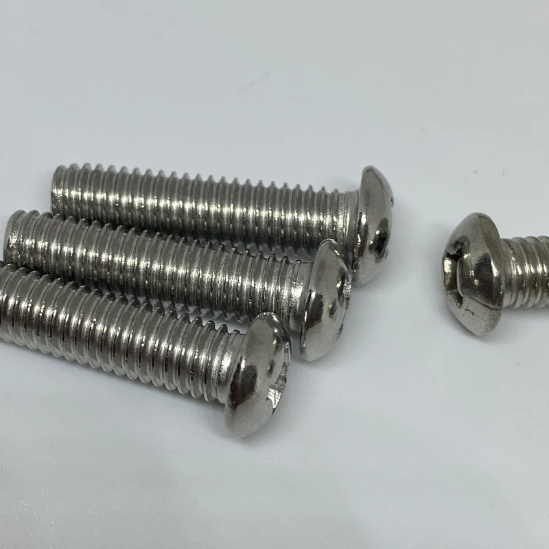 Stainless Steel 201 Material Partial Round Cross-Recessed Pan Head Screws 818 Machine M3-M8