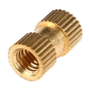A Type 3604 Through Hole Knurled Threaded Inserts Injection-Molding Copper Heat-Set Insert Embedded Pieces M2M3M4M5M6M8M10