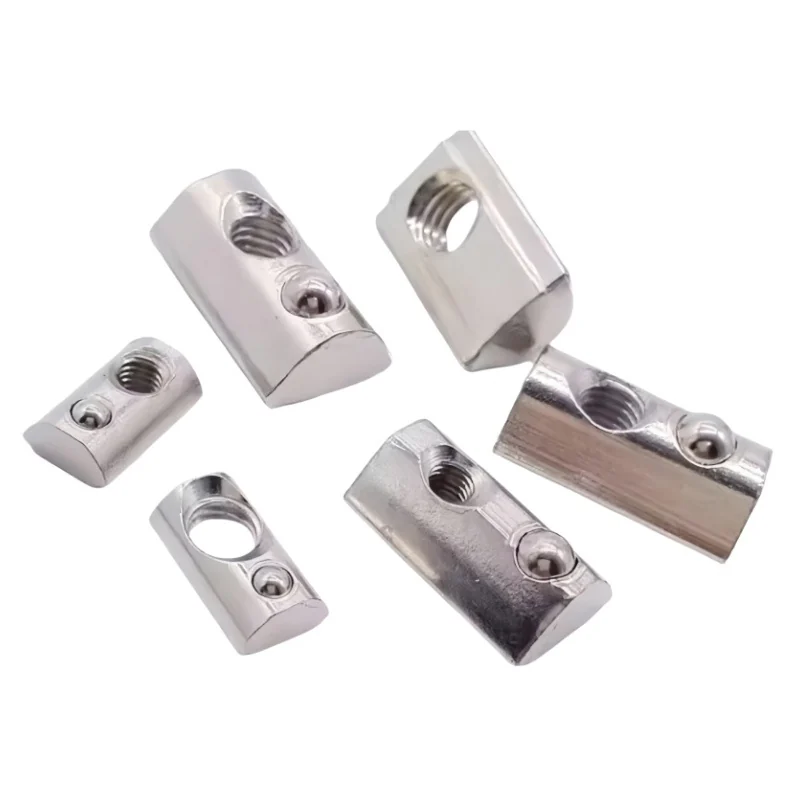 European Standard Spring Nuts Blocks20304045SeriesM4M5M6M8Backfill Nuts The marbles. Nuts Spring Clip Nuts Blocks