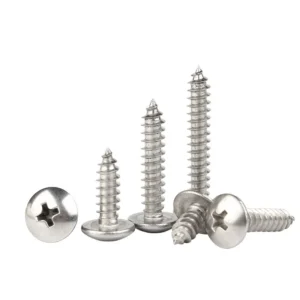 201 Stainless Steel Large Truss Head Cross-Recessed Round Head Self-Tapping Screws Truss Head Wood Recess M3M4M6