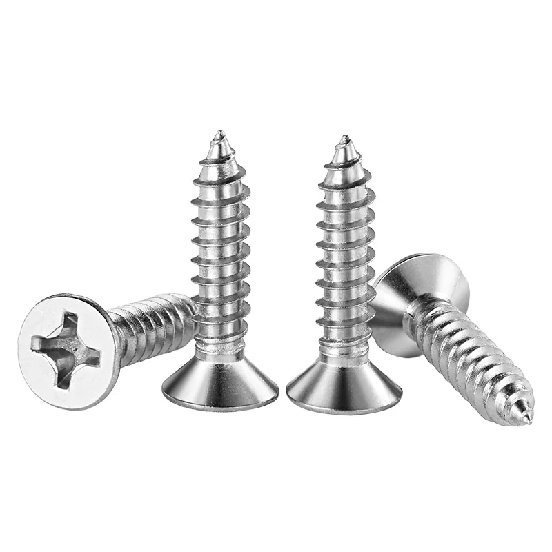 Stainless Steel Cross-Recessed Countersunk Head Self-Tapping Screws