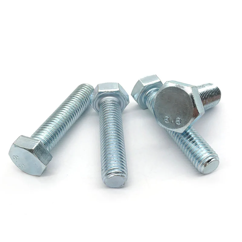 Grade 8.8 Zinc-Plated Fully Threaded Hex Bolts M4M5M6M8*10/12/14/16/18/20-110