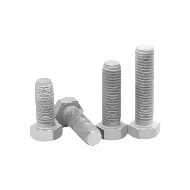 8.8Class heat Zinc-Plated Hex Bolts Zinc-Flake Coated Hex Head Bolts Electrical Power voltage Iron Tower Hex Screws