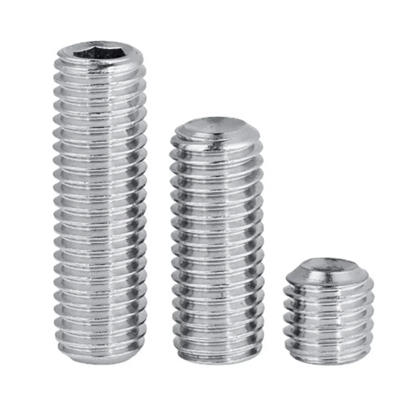 304 Stainless Steel Cup Point Set Screws Hex Socket Machine m 201 Headless Set DIN916