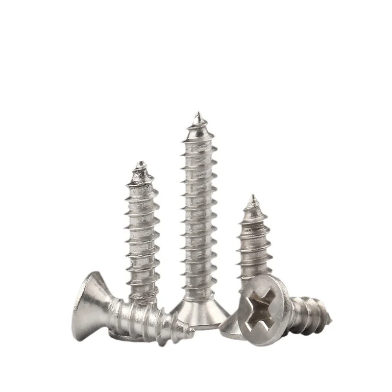 Nickel-Plated Cross-Recessed Countersunk Head Self-Tapping Screws