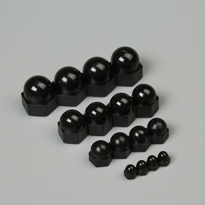 M3M4M5 Nylon Hex Cap Type Hex Nuts Plastic Decoration Nuts Plastic Cap Ball Head Hex Nuts