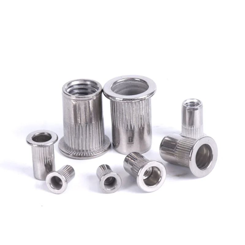 Rivet Nuts Rivet Nuts Yellow Zinc-Plated Rivet Nuts Flat Head Stud Text Rivet Nuts Stainless Steel 304 Rivet Nuts Aluminum Rivet Nuts