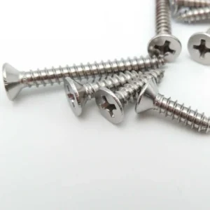 Mu Jin.201 Stainless Steel Screws Self-Tapping Screws Screw Cross-Recessed Countersunk Head 846-85 Threaded Countersunk Head Screw High-Strength 6.8Level