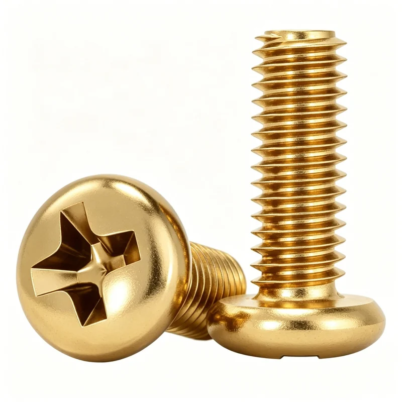 Kim. Color Countersunk Head Screws Carbon Steel Cross Recess Flat Head Round Head Electrical Swimming gold Flange Nuts Washers Washer Simulation Copper