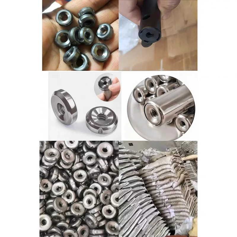 M6 External Path8.1-17.8 Three-Groove Internal Sleeve Thread Round Nuts Tube Internal Plug Weld-On Nuts III Recess Furniture Shut up. Nut