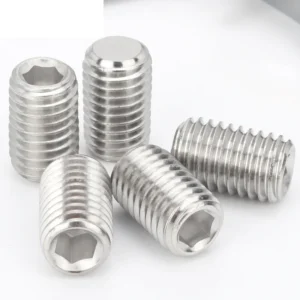 304 Stainless Steel Machine m DIN913 Flat Point Hex Socket Set Screws Headless