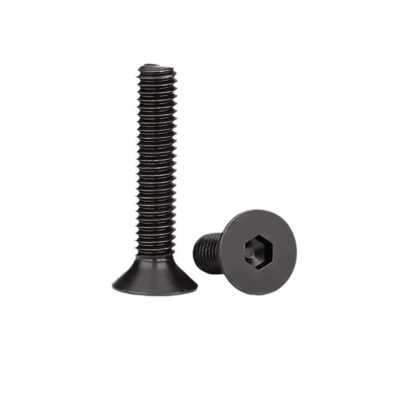 304 Stainless Steel Blackened Hex Socket Countersunk Head Screws Machine DIN7991 Black For