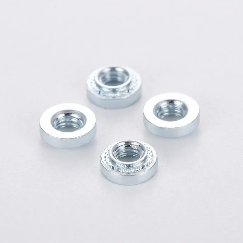 Sheet Metal Rivet Press M2M3M4M5M6M8 Self-Clinching Nuts Carbon Steel Zinc-Plated Serrated Connecting Joining