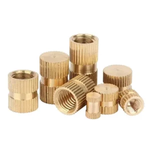 Injection-Molding Copper Knurled Threaded Inserts Embedded Pieces Chinese National Standard Blind Hole Blind Threaded B Type M2M3M4M5M6M8