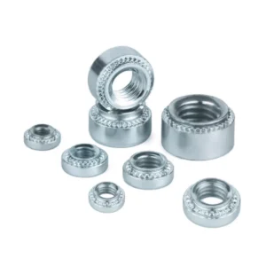 Zinc-Plated Carbon Steel Self-Clinching Nuts S-M3/M4/M5/M6 Embedded Nuts Serrated Press Tight Rivet Series