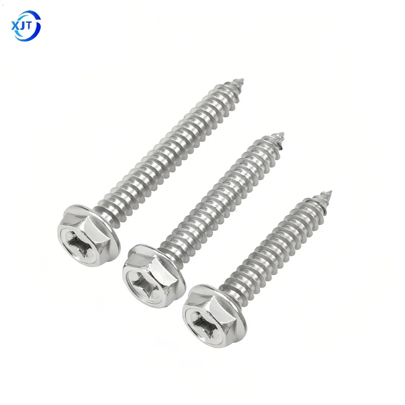 Flange Cross-Recessed Self-Tapping Screws 304 Stainless Steel m8m5.5m4.2Diaphragm Hex Head Self-Tapping Screw GBWA