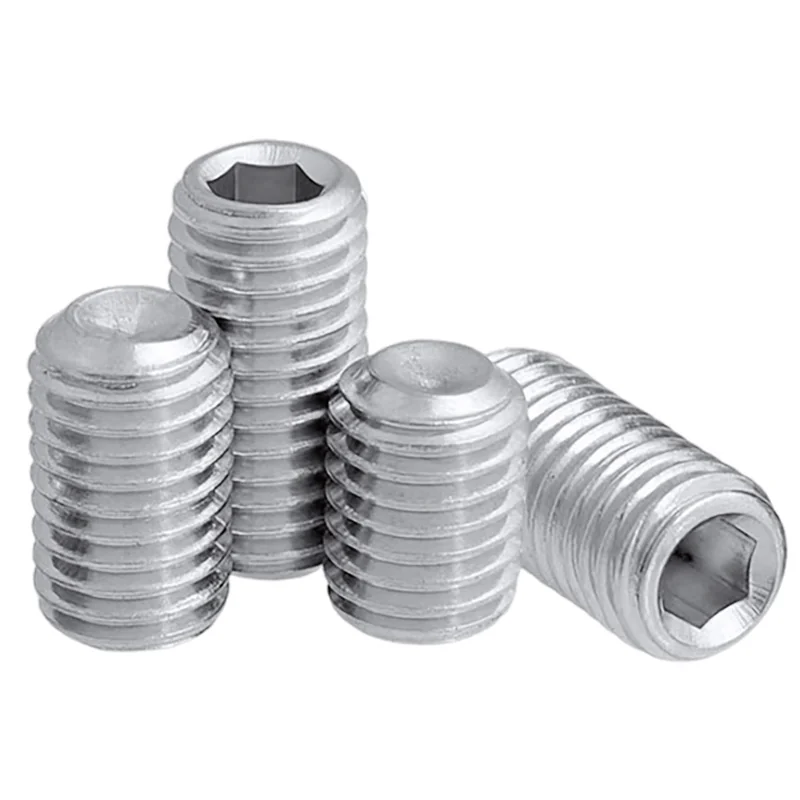304 Stainless Steel Cup Point Set Screws Hex Socket Machine m 201 Headless Set DIN916