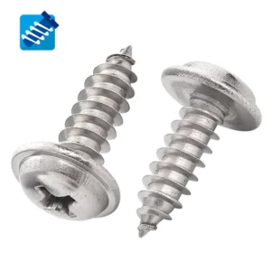 【1.4m1.7m2m2.3m2.6m3m4m5】304 Stainless Steel Round Head Cross-Recessed With Washer Self-Tapping Screws