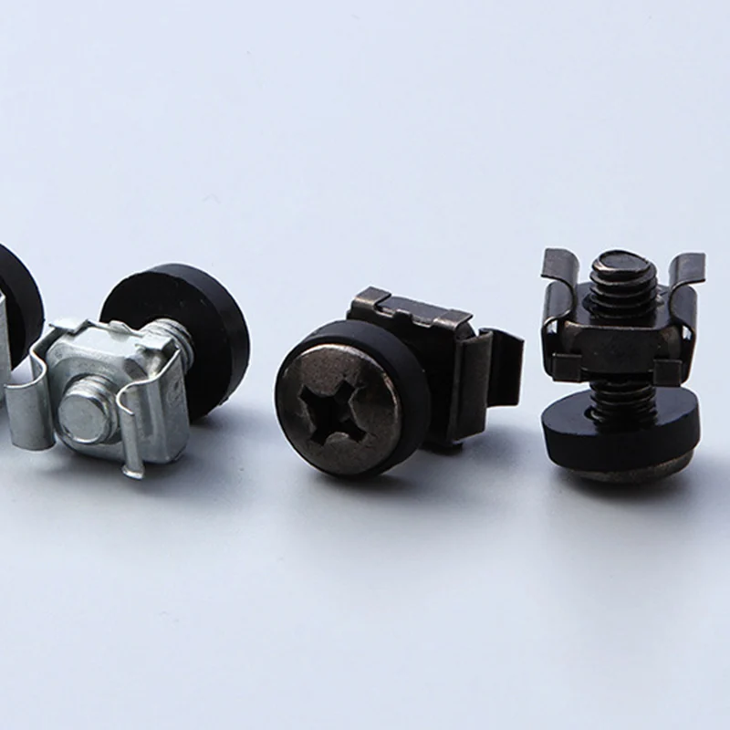 Black Equipment Cabinet Screws Computer Case Equipment Cabinet Screws Cut. Nut Exchange Equipment Cabinet Network Servers Clip Screws