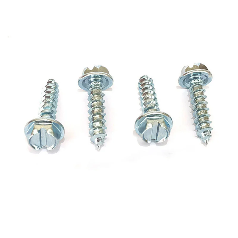 Non-Standard Screws Hex Flange Self-Tapping Screws Pointed Tip Slotted Underground Anti-Slip Tooth Lock Expansion Anchor Carbon Steel