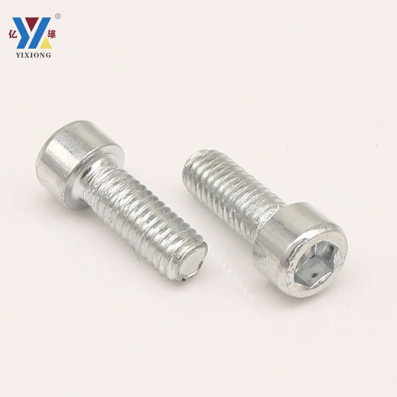 White Zinc-Plated Bicycle kettle rack Socket Head Cap Screws Cylindrical Head Hex Socket Bolts Screws M3M4M5M6M8M10M12
