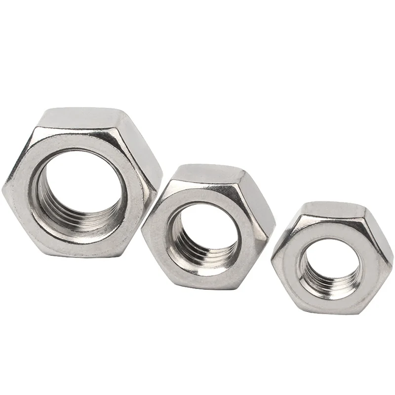 304 Stainless Steel 201 Hex DIN934 Lock Nuts