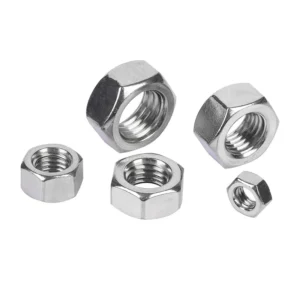 304 Stainless Steel Thumb Hex Nuts DIN934 Hex Head M1.6-M64
