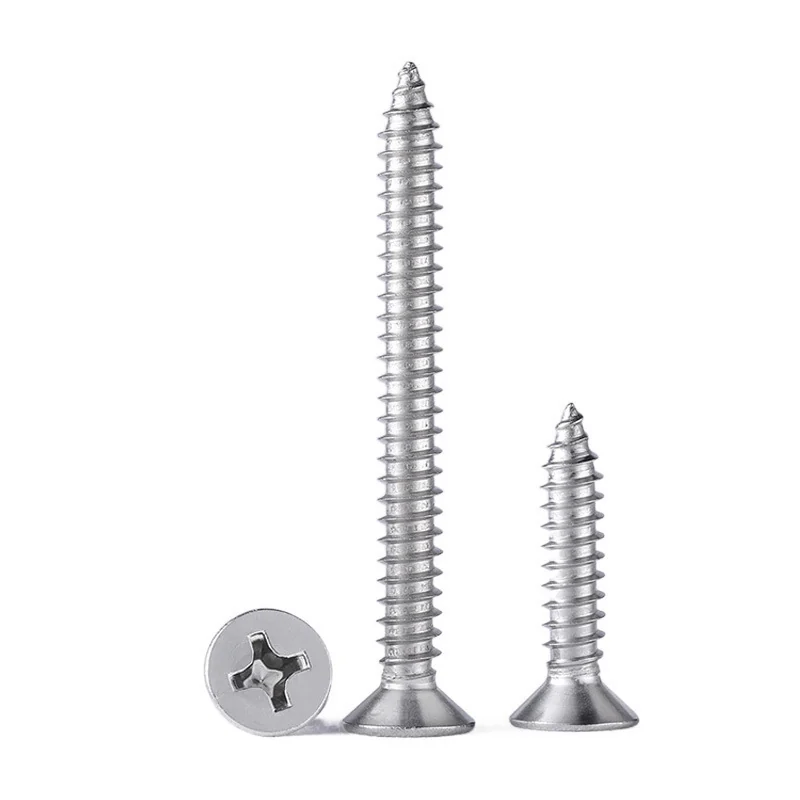 Stainless Steel Cross-Recessed Countersunk Head Self-Tapping Screws