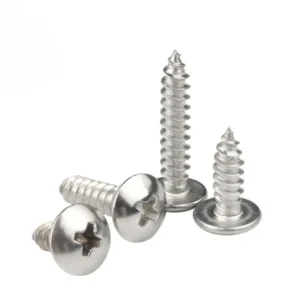 TA Nickel-Plated Cross-Recessed Large Truss Head Round Head Self-Tapping Screws Mushroom Head Wood M3M4