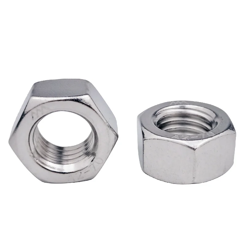 304 Stainless Steel Hex Nuts DIN934 GB6170 M1M1.6M2M3M4M5M6M8