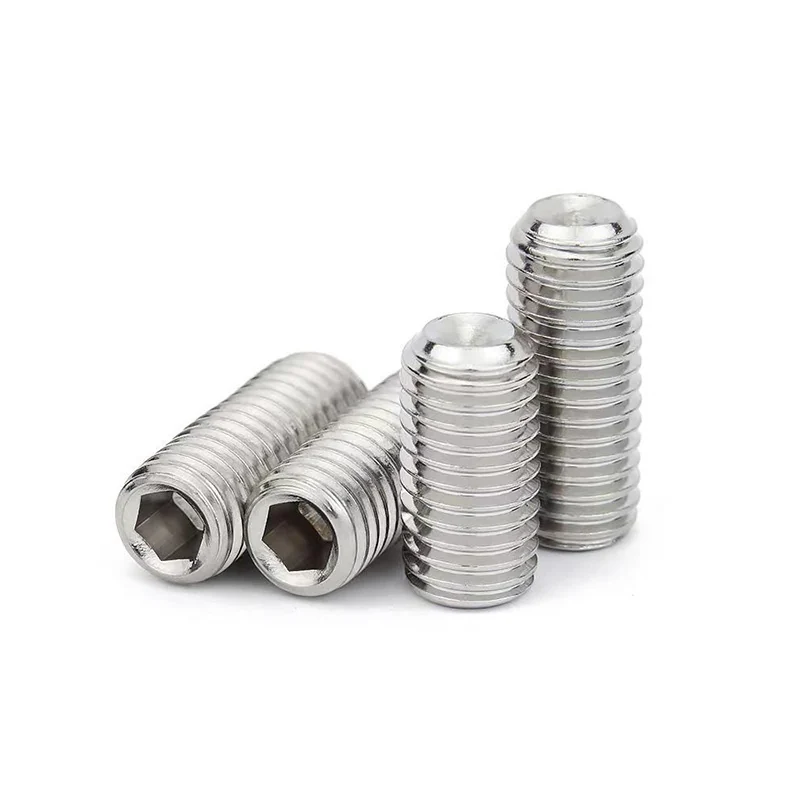 304 Stainless Steel Set Screws GB80 Hex Socket Machine m Headless Set High-Strength