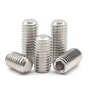 304 Stainless Steel Hex Socket Flat Head Set Screws Flat Point Machine m Headless Set M2-M20
