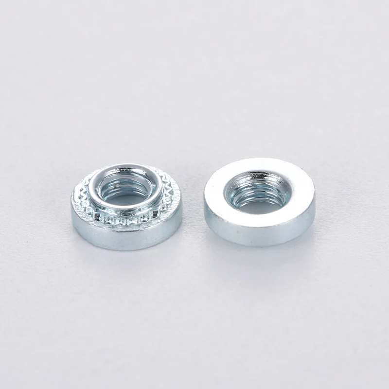 Sheet Metal Rivet Press M2M3M4M5M6M8 Self-Clinching Nuts Carbon Steel Zinc-Plated Serrated Connecting Joining