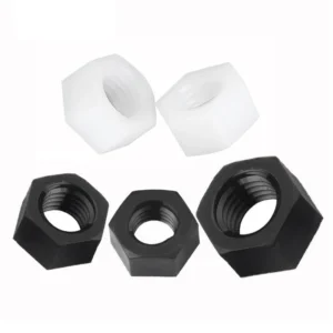 Nylon Hex Nuts Plastic PA66 Black White M2M3M4M5-M20