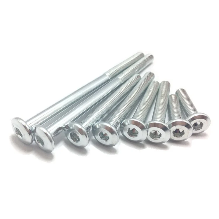 Furniture Hex Socket Screws Flat Head Hex Socket Screws Zinc-Plated Chamfered Button Head Yeah. Hex Socket Screws M6M8