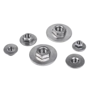 Hex Large Flange Pan Nuts Carbon Steel Hex Head Flange Pan Wide Nuts Large Side Weld-On Flange Nuts