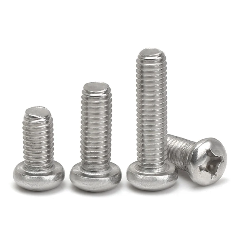 304 Stainless Steel Cross-Recessed Pan Head Screws Machine Switch and Socket M2M2.5M3M4M5