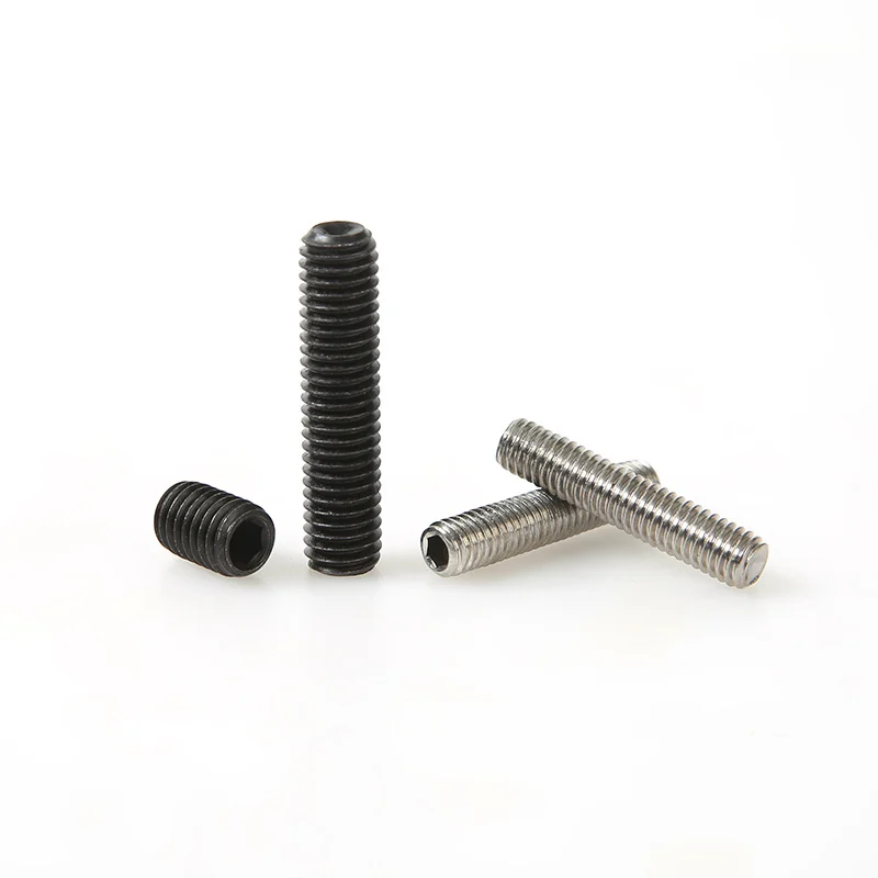 304 Stainless Steel Cup Point Set Screws Flat Head Hex Socket Flat Point Machine m