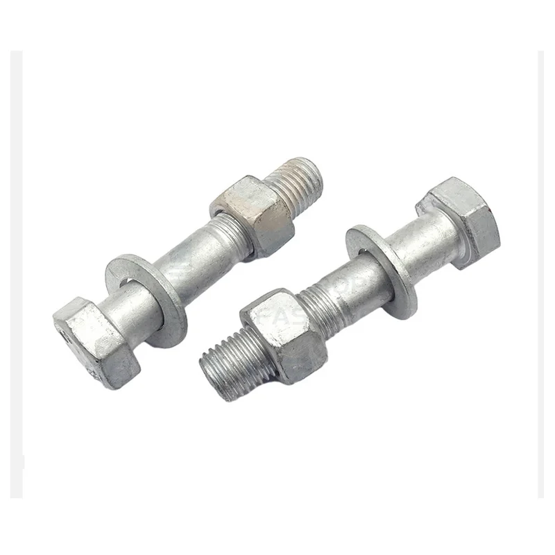8.8Class heat Zinc-Plated Hex Bolts Photovolt Screws m6-m36 Zinc-Flake Coated Hot immersion Zinc Iron Tower Threaded Rods Hex Head Screws
