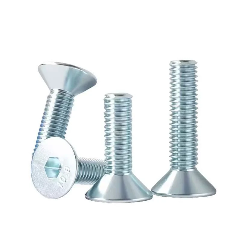 Grade 10.9 Zinc-Plated DIN7991 Hex Socket Countersunk Screws
