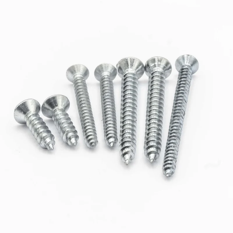 Wow. Zinc-Plated Cross-Recessed Countersunk Head Self-Tapping Screws GB846 Flat Head PA Pointed Tip Self-Tapping Screw M4