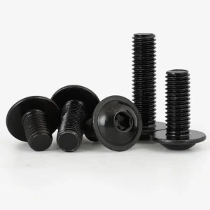 ISO7380-2 Button Head Hex Socket Screws With Washer Machine Blackened Grade 10.9 M3M4M5-M10 Pan Head